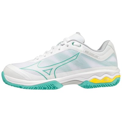 Zapatos Mizuno WAVE Exceed Light CC Mujer Blancos / Turquesa / Amarillos - Chile M304IOXPQS